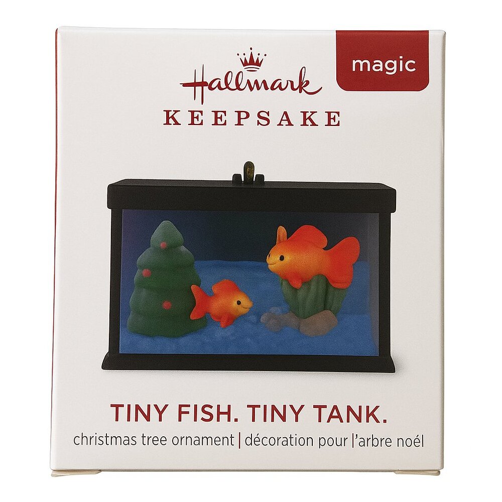 Hallmark Keepsake Ornament–Tiny Fish, Tiny Tank (Magic Light), 2018, New in Box